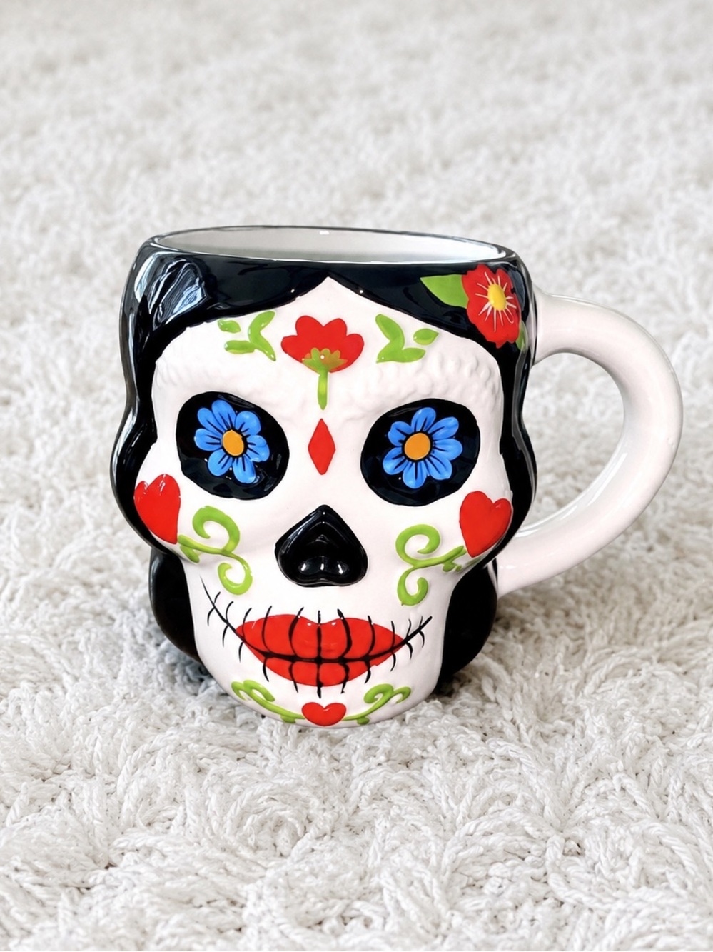 Gorgeous sugar skull mug